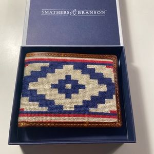 Smathers & Branson Needlepoint Bi-Fold Wallet